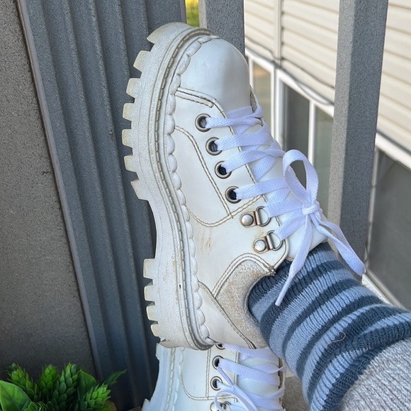 Soda Vintage’90 White Platform and Chunky Shoes Y2K - Picture 12 of 14